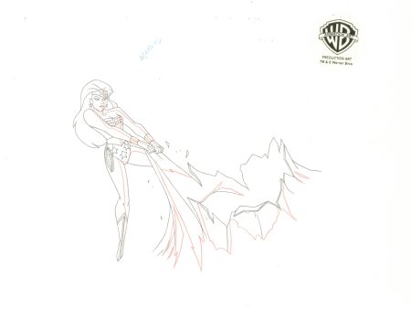 Justice League Original Production Drawing: Wonder Woman Discount