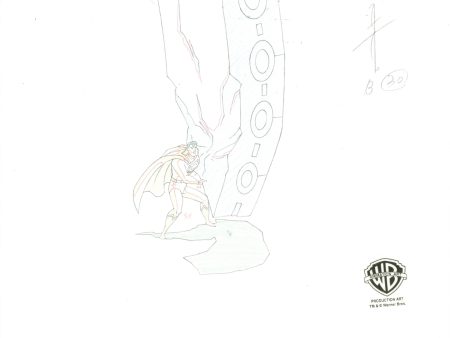 Justice League Original Production Drawing: Superman Hot on Sale