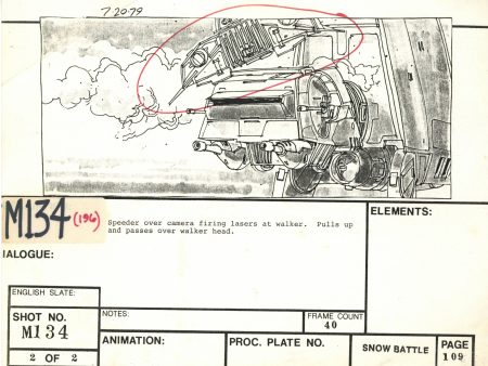 Star Wars: Episode V - The Empire Strikes Back: VFX Storyboard Hot on Sale