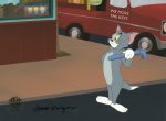 Tom And Jerry The Movie Original Production Cel Signed by Bob Singer: Tom Fashion