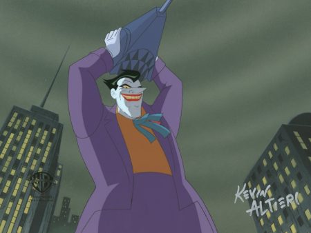 Batman: Mask of the Phantasm Original Production Cel with Matching Drawing Signed by Kevin Altieri: Joker Sale