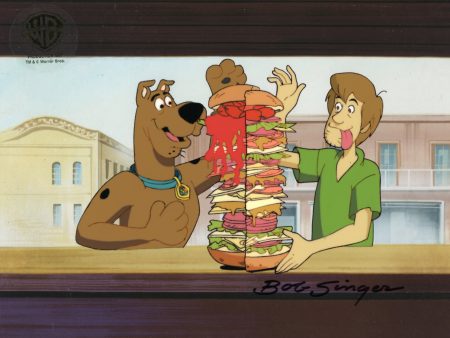 Scooby-Doo on Zombie Island Original Production Cel with Matching Drawing Signed by Bob Singer: Scooby, Shaggy Online