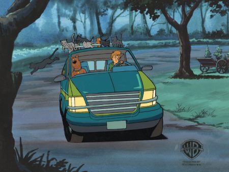 Scooby-Doo on Zombie Island Original Production Cel With Matching Drawing: Scooby, Shaggy Online now