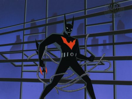 Batman Beyond Original Production Cel with Matching Drawing: Batman Sale