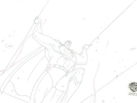 Justice League Unlimited Original Production Drawing: Superman Online