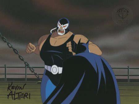 Batman The Animated Series Original Production Cel Signed By Kevin Altieri: Batman, Bane Discount