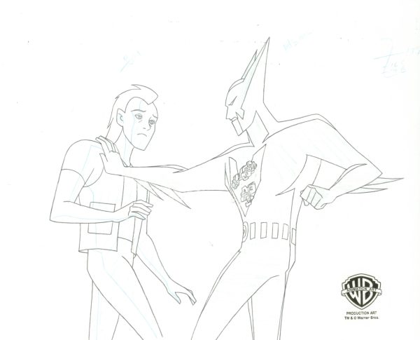 Batman Beyond Original Production Cel with Matching Drawing: Batman, Ollie Supply