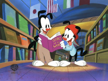 Animaniacs Original Production Cel with Matching Drawing: Yakko, Wakko Cheap