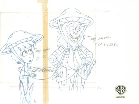 Beetlejuice The Animated Series Original Production Drawing: Lydia, Beetlejuice Fashion