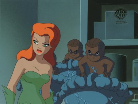 Batman The Animated Series Original Production Cel with Matching Drawing: Poison Ivy Online Sale