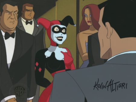 Batman The Animated Series Original Production Cel Signed By Kevin Altieri: Harley, Boxy Bennett Hot on Sale