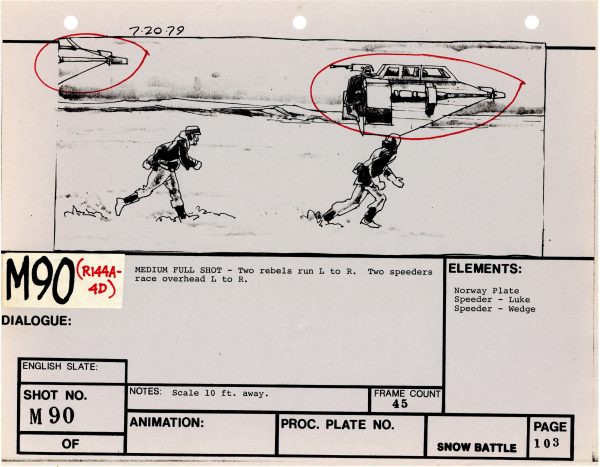 Star Wars: Episode V - The Empire Strikes Back: VFX Storyboard For Discount