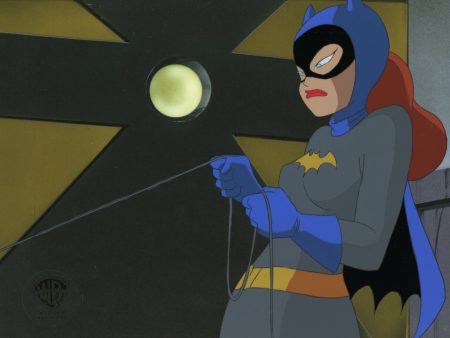 Batman The Animated Series Original Production Cel with Matching Drawing: Batgirl For Sale