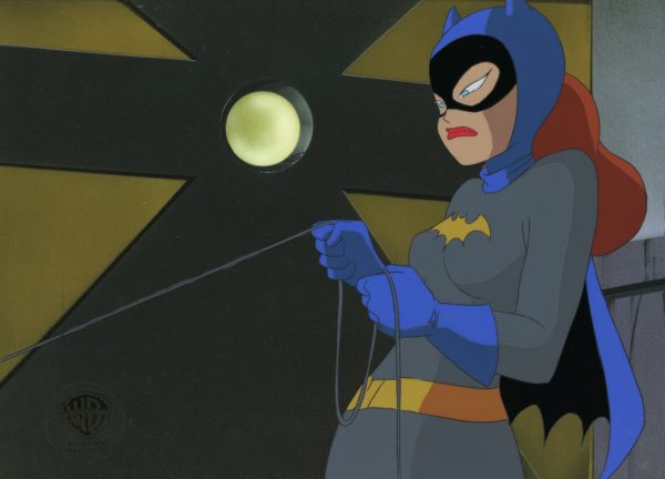 Batman The Animated Series Original Production Cel with Matching Drawing: Batgirl For Sale