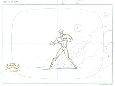 Justice League Original Production Drawing: The Flash Fashion