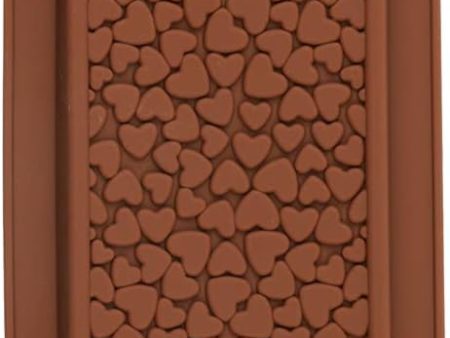 Silicone Mold - Chocolate Bar with Hearts For Cheap