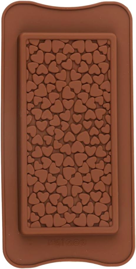 Silicone Mold - Chocolate Bar with Hearts For Cheap