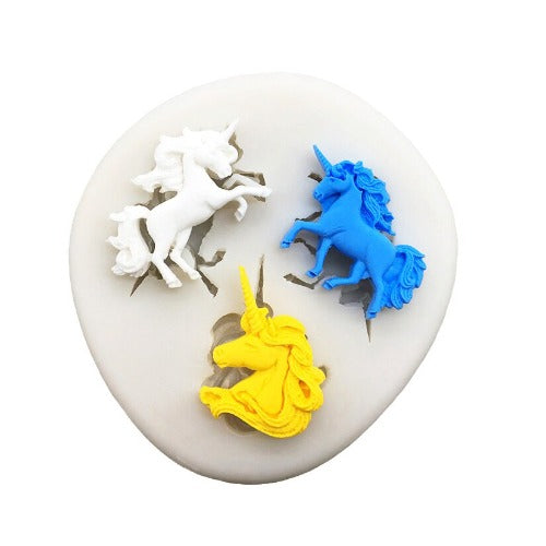 Silicone Mold - Unicorns Fashion