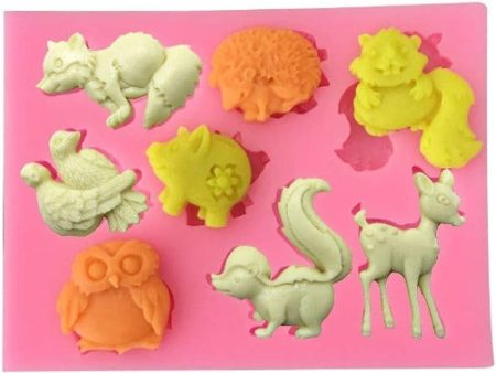 Silicone Mold - Woodland Animals on Sale