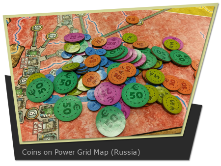 The Game Crafter - Coin Upgrade Kit for Power Grid on Sale